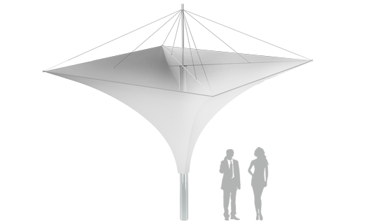 Модель Membrane Umbrella 16м2