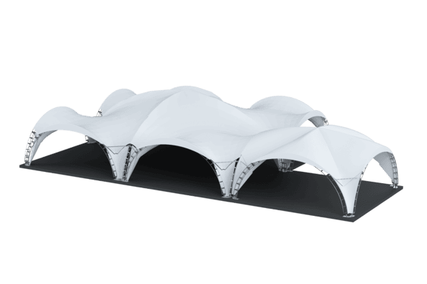 Стыковка арочного шатра