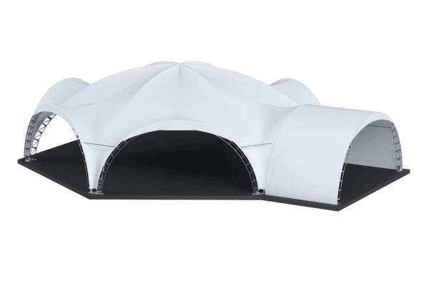 Стыковка арочного шатра