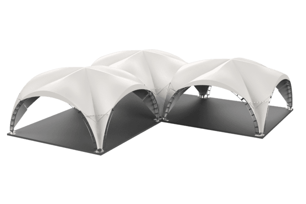 Стыковка арочного шатра